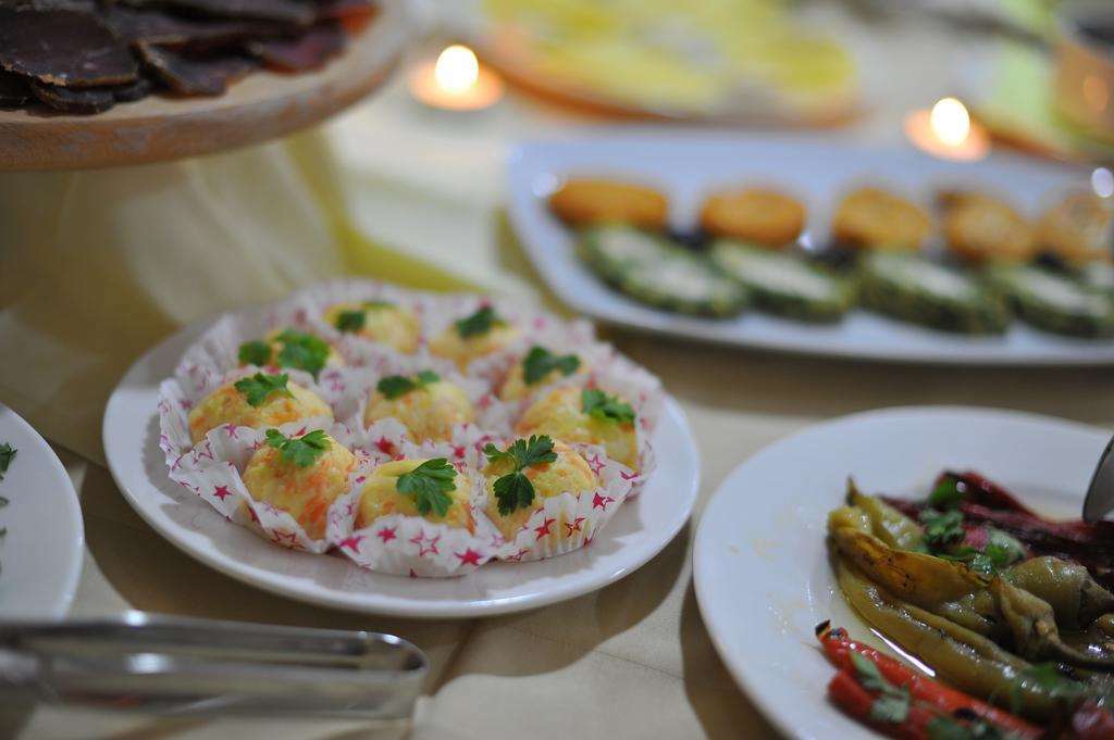 Hotel Gold สโกเปีย ร้านอาหาร รูปภาพ